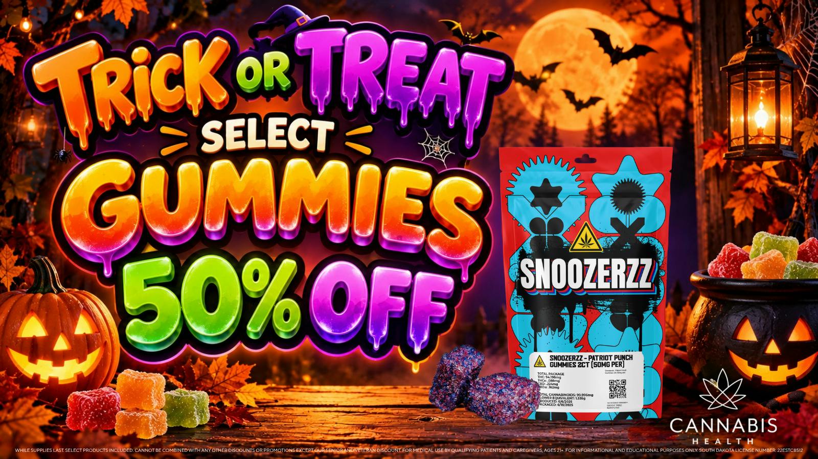 Cannabis Health $7.50 Snoozerzz 2pk Gummies