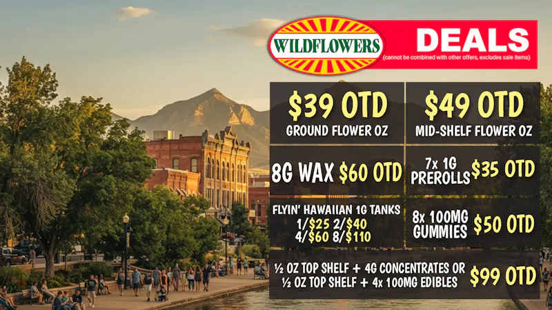Wildflowers Dispensary 🇺🇸 $49 Mid-Shelf OZ OTD, 8x Gummies $50 OTD 🇺🇸