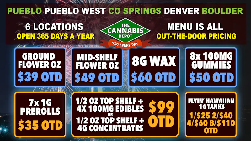 The Cannabis Depot - Denver 🇺🇸 $49 Mid-Shelf OZ OTD, 8x Gummies $50 OTD 🇺🇸