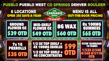 The Cannabis Depot Boulder 🌱 $49 Mid-Shelf OZ OTD 🔥 8G Wax $60 OTD