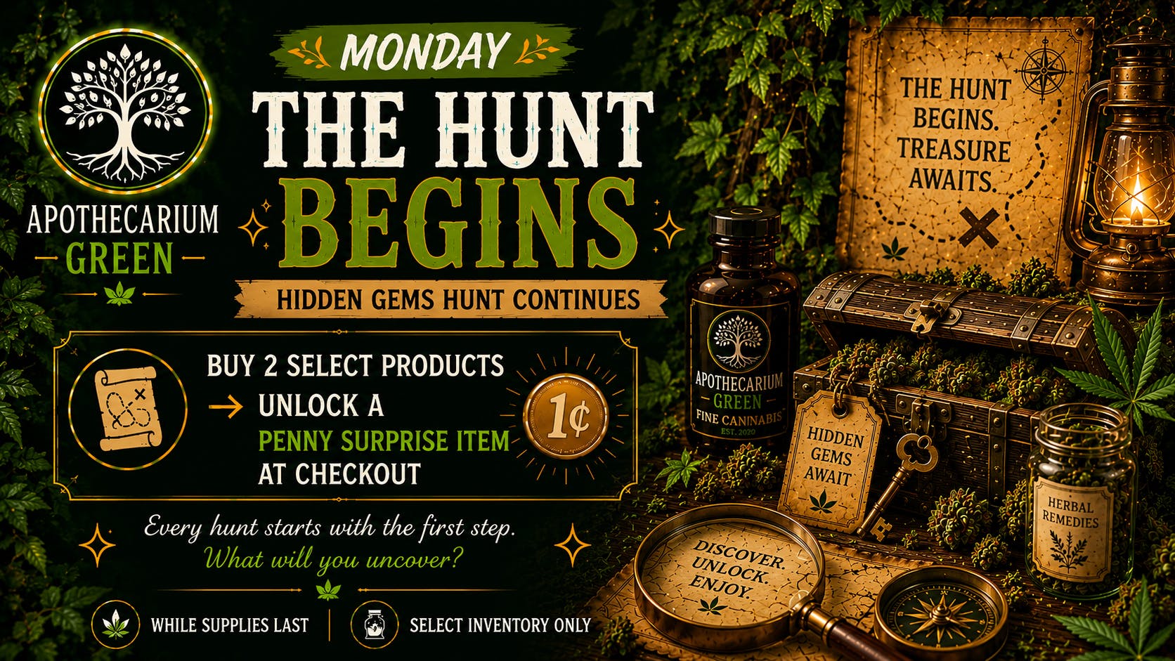 Apothecarium Green 🧭💎 Hidden Gems Hunt Kickoff