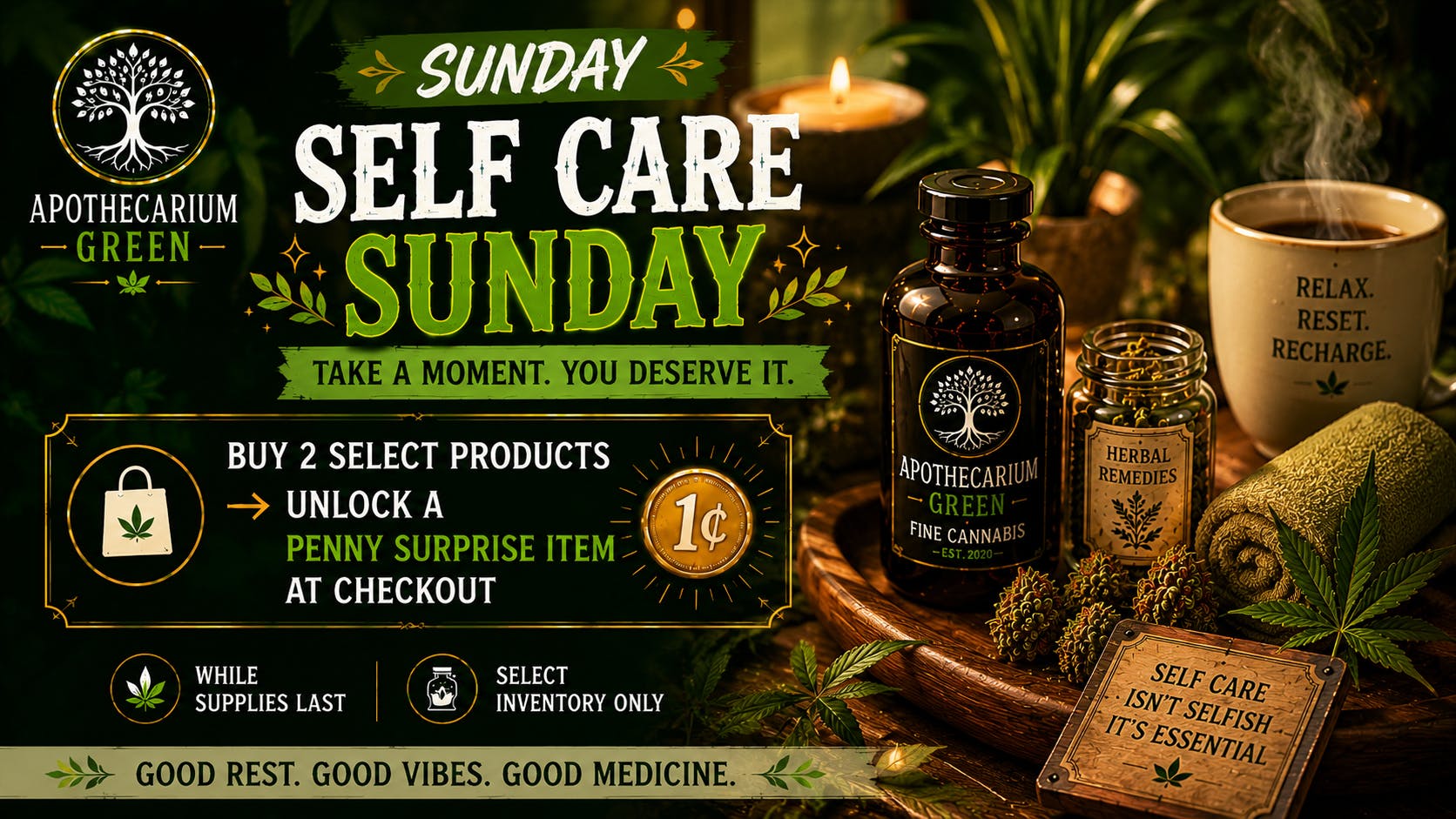 Apothecarium Green 🌿✨ SELF-CARE SUNDAY ✨🌿