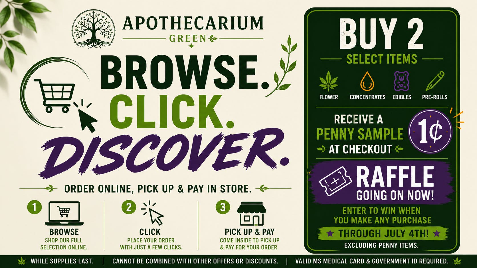Apothecarium Green 🍃 Browse. Click. Discover.
