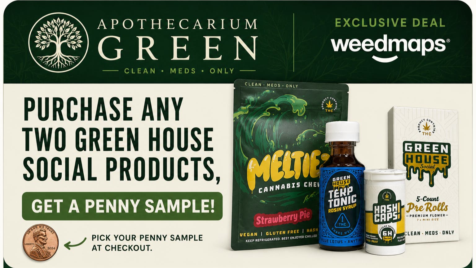 Apothecarium Green 🌿✨ Green House Social Double Up Day! ✨🌿