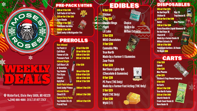 Moses Roses Waterford Weekly Deals You Can’t Miss at Moses! 🔥
