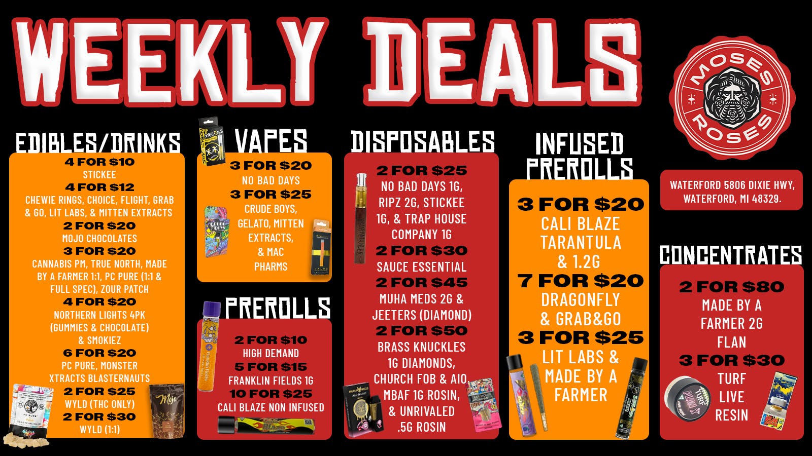 Moses Roses Waterford Delivery Moses Roses Weekly Deals Packed With Value Inside!