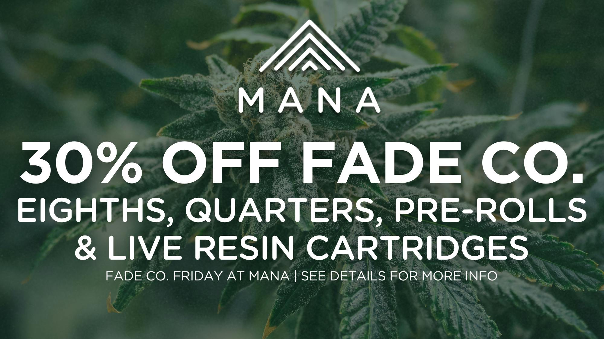 Mana Supply Co. Edgewater 30% off Fade Co. | Fade Co. Friday