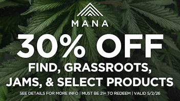 Mana Supply Co. Middle River 30% off Find, Grassroots, Jams, & Select Products