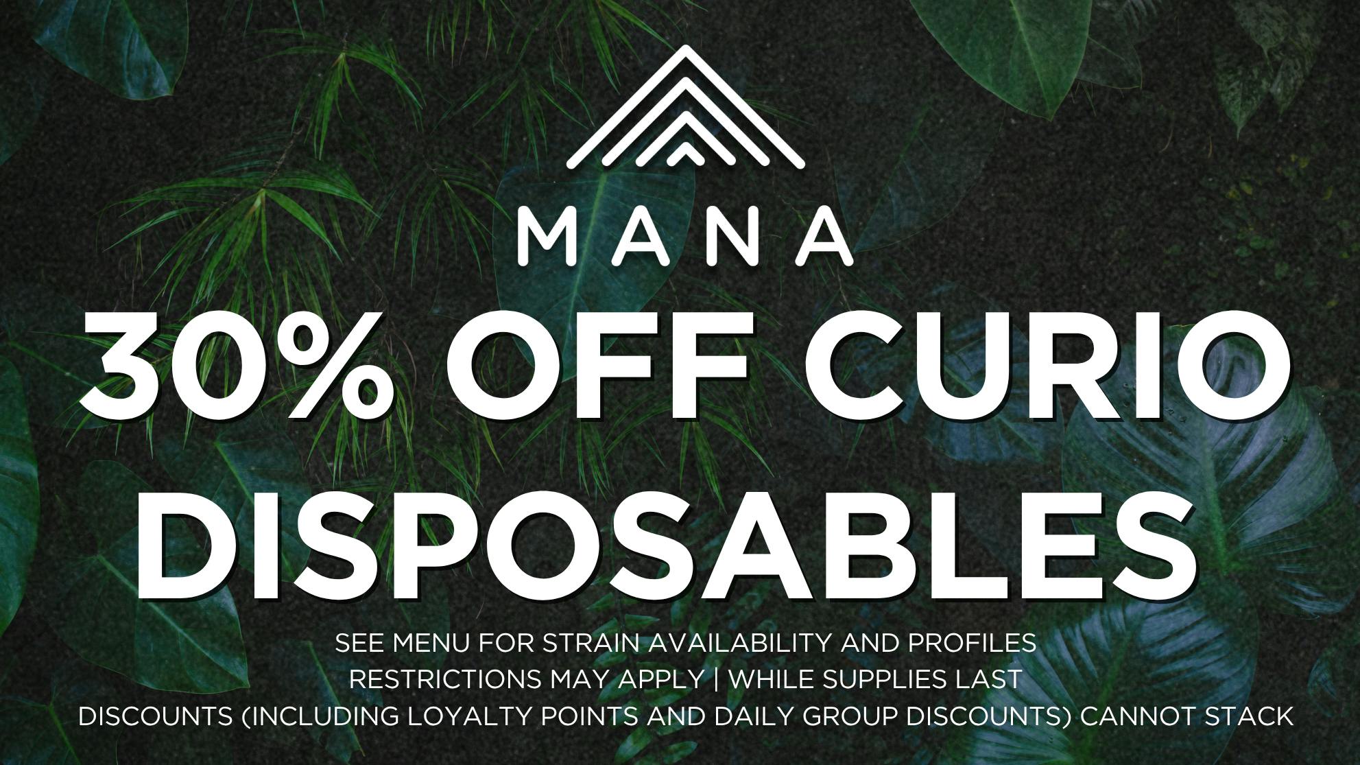Mana Supply Co. Edgewater 30% off Curio Best Self Disposables (1g)