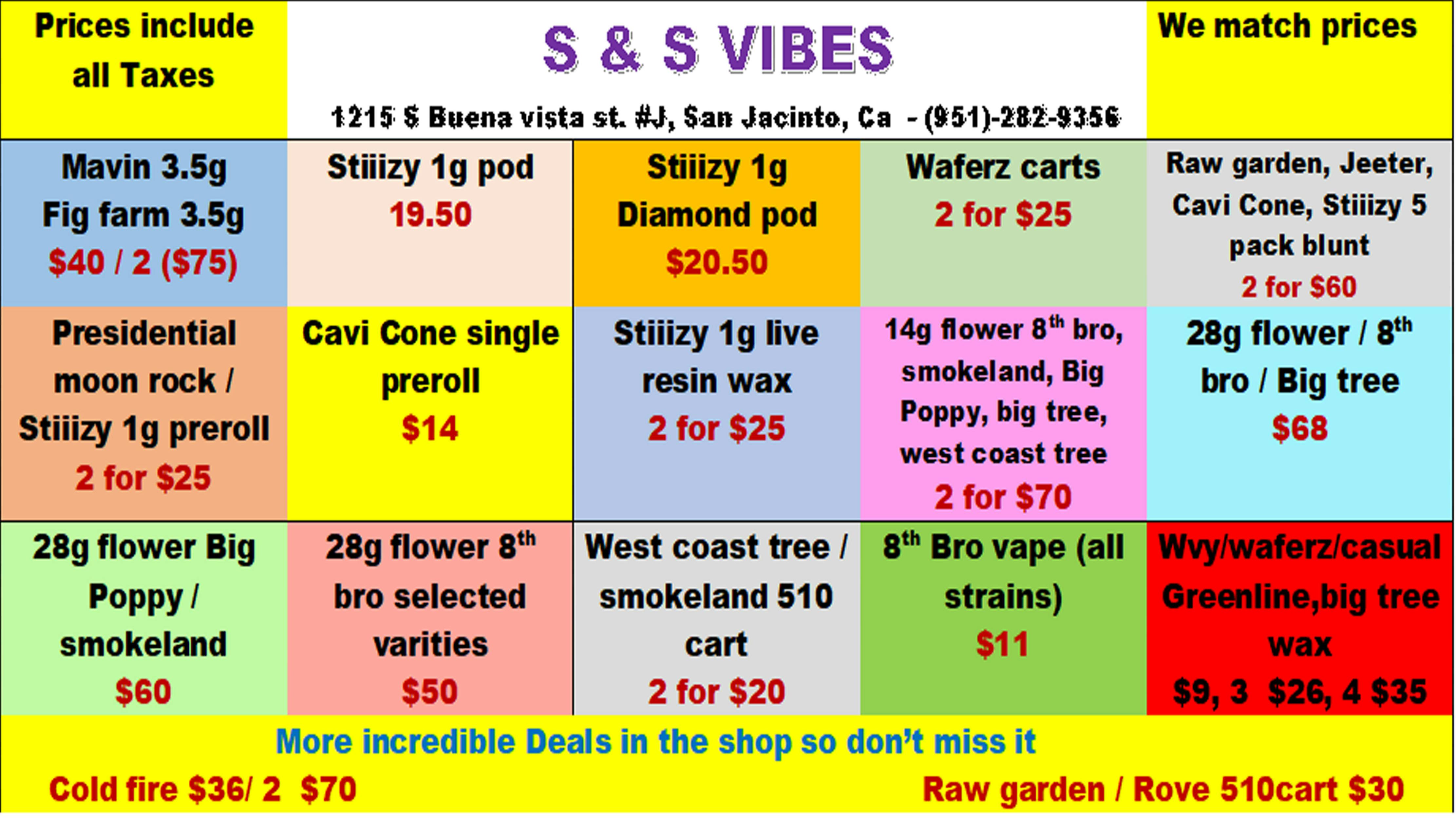 S & S Vibes summer deals for all