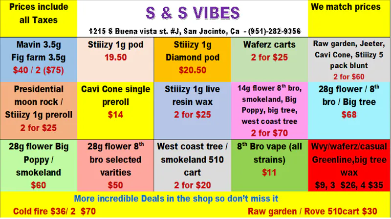 S & S Vibes summer deals for all