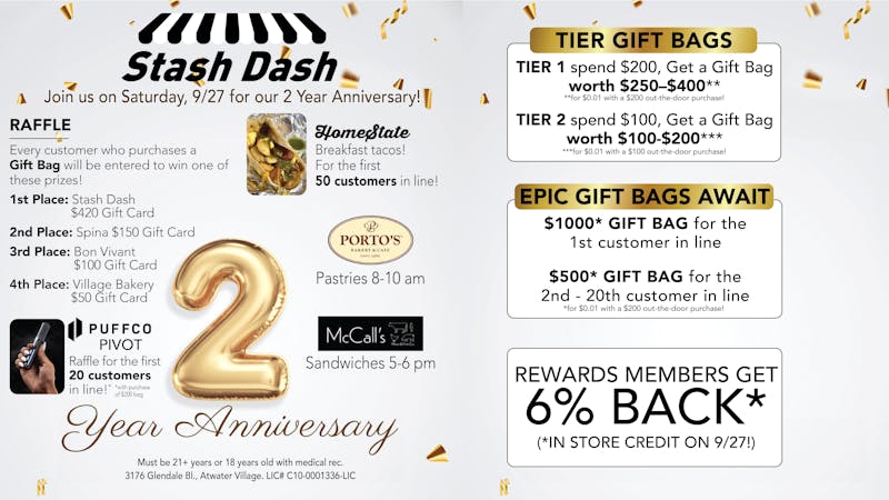 Stash Dash Stash Dash $1000* & $500* Gift Bags!