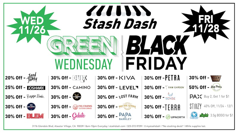 Stash Dash Stash Dash Green Wednesday & Black Friday Deals!