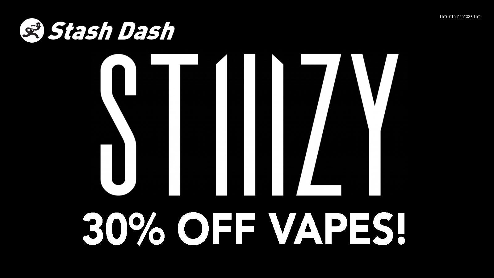 Stash Dash STIIIZY | 30% Off Vapes!