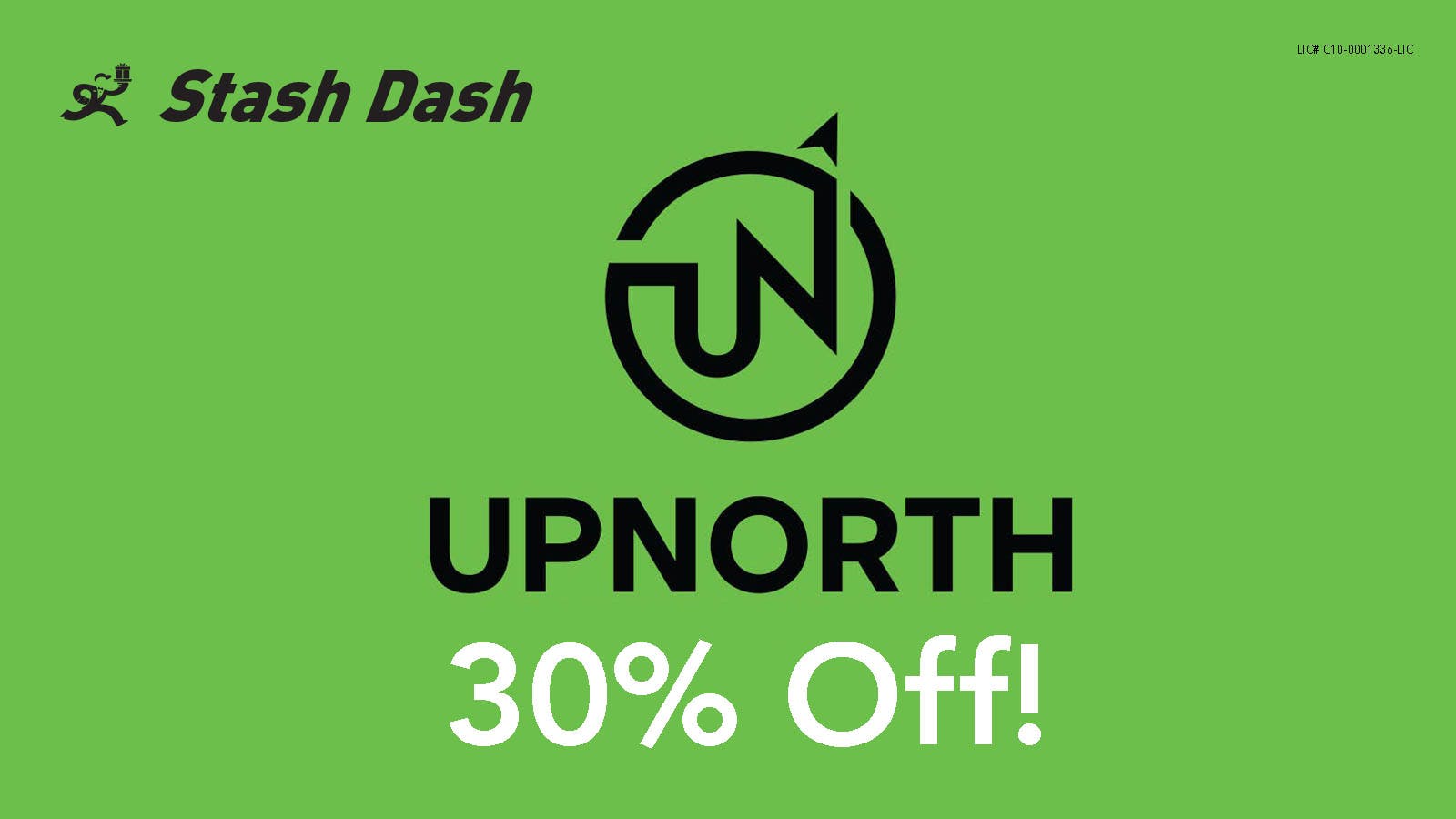 Stash Dash UpNorth 30% Off