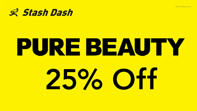 Stash Dash Pure Beauty 25% Off
