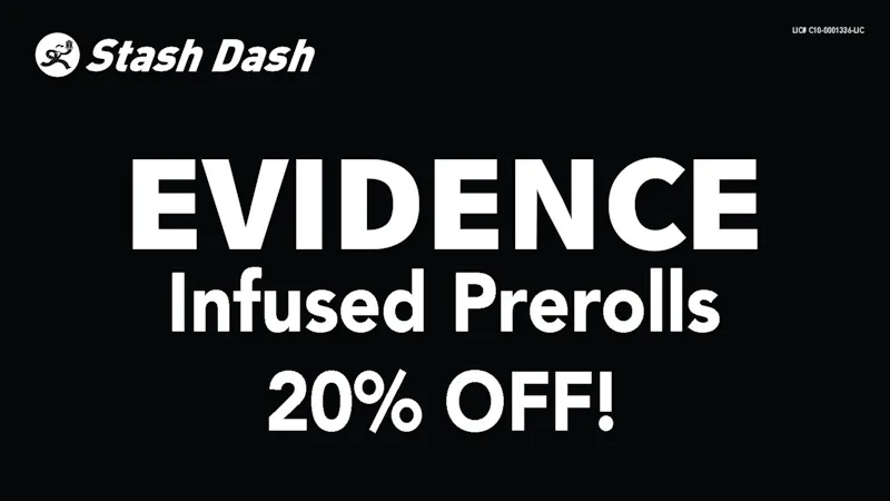 Stash Dash EVIDENCE Prison Shortys Infused Prerolls 20% Off