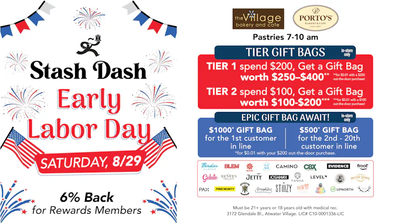STASH DASH Stash Dash Gift Bags $1000*, $500*