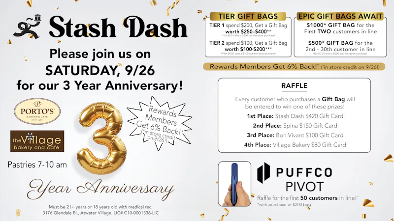 STASH DASH Stash Dash Gift Bags $1000, $500