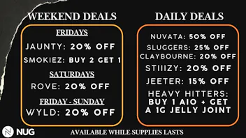 NUG Yonkers 💥 WEEKEND DEALS 💥