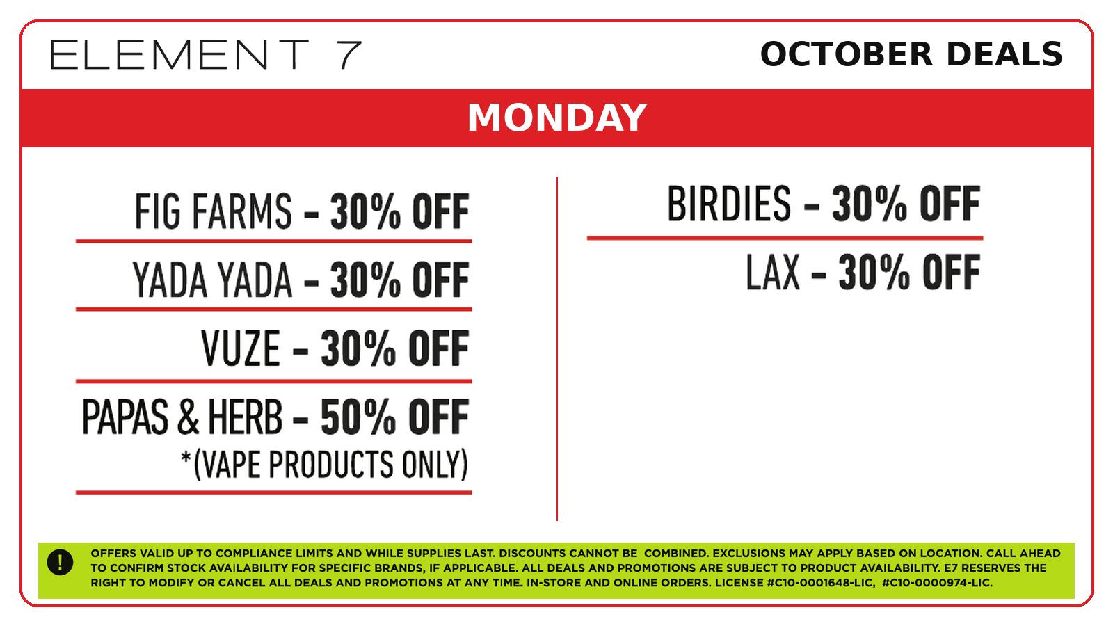 Element 7 - Monterey E7 x NUG 👻 Monday Deals!