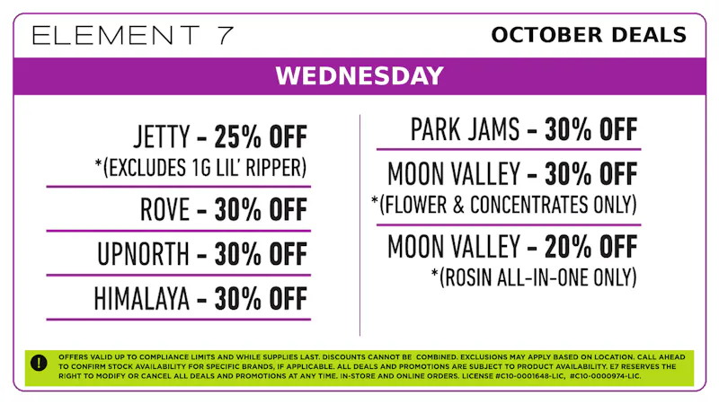 Element 7 Powered by NUG - Firebaugh E7 x NUG 👻 Wednesday Deals!