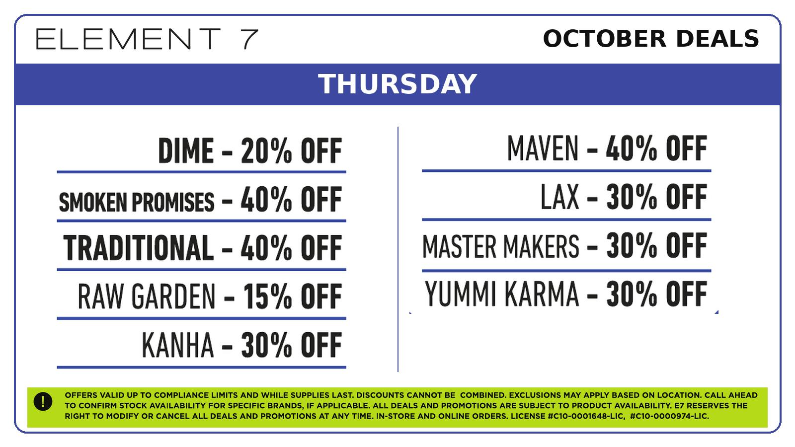 Element 7 Powered by NUG - Firebaugh E7 x NUG 👻 Thursday Deals!