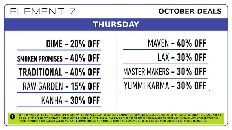 Element 7 Powered by NUG - Firebaugh E7 x NUG 👻 Thursday Deals!