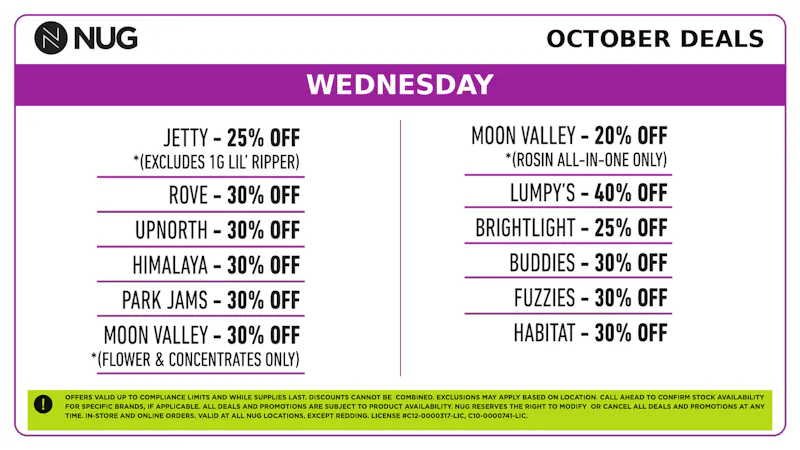 California Collective Care NUG 💀 Wednesday Deals!