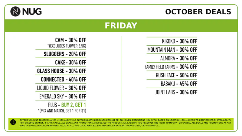 California Collective Care NUG 💀 Friday Deals!