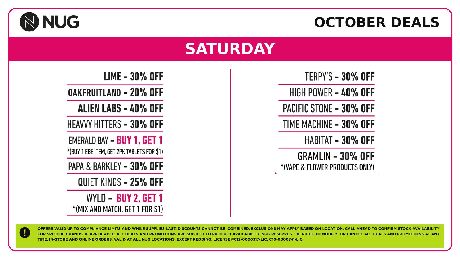 California Collective Care NUG 💀 Saturday Deals!