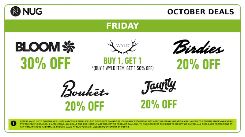 NUG Yonkers NUG 🕷️🕸️ Friday Deals!