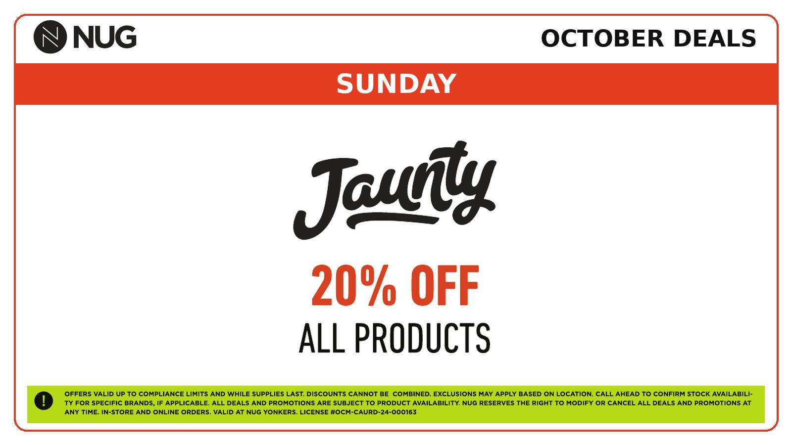 NUG Yonkers NUG 🕷️🕸️ Sunday Deals!
