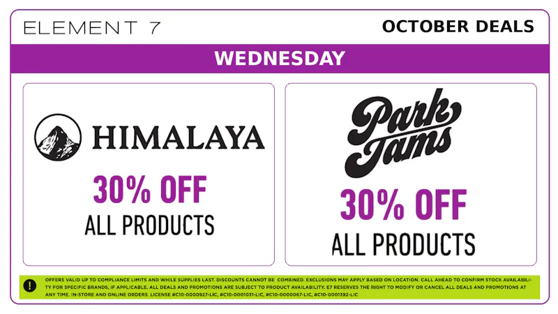 Element 7 Powered by NUG - Cathedral City E7 x NUG 👻 Wednesday Deals!!