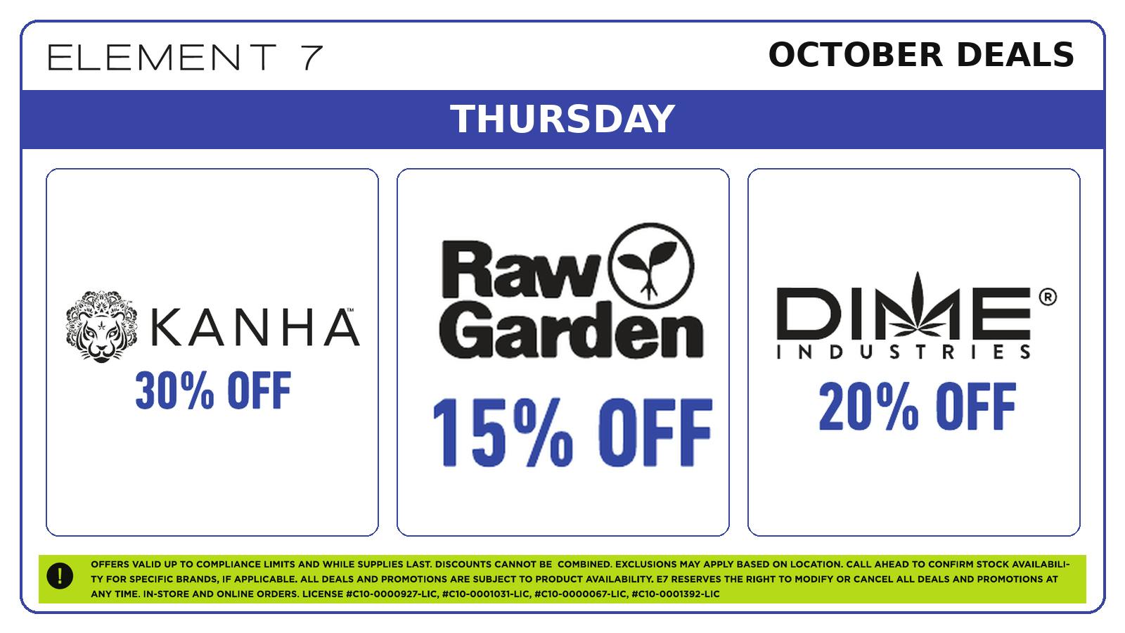 Element 7 Powered by NUG - Cathedral City E7 x NUG 👻 Thursday Deals!!