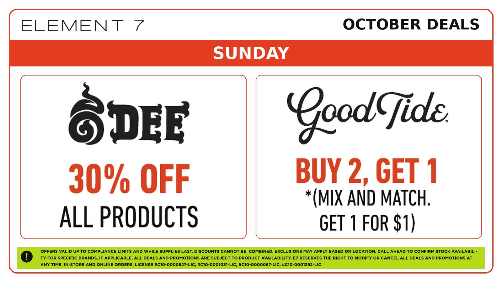 Element 7 Powered by NUG - Cathedral City E7 x NUG 👻 Sunday Deals!!