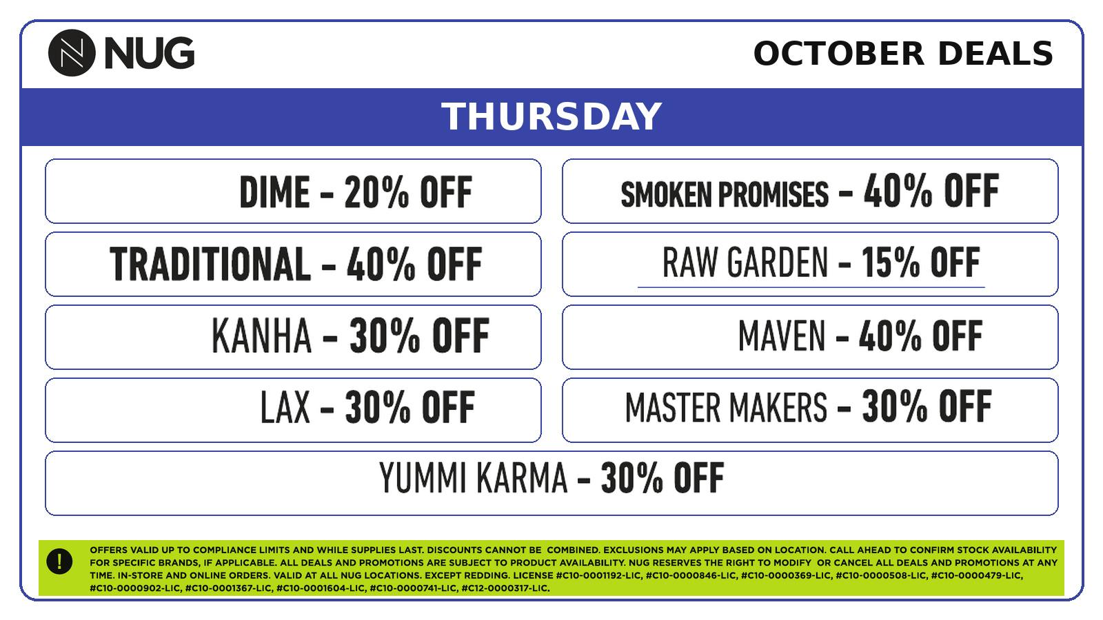 NUG Alameda NUG 🍁 Thursday Deals!