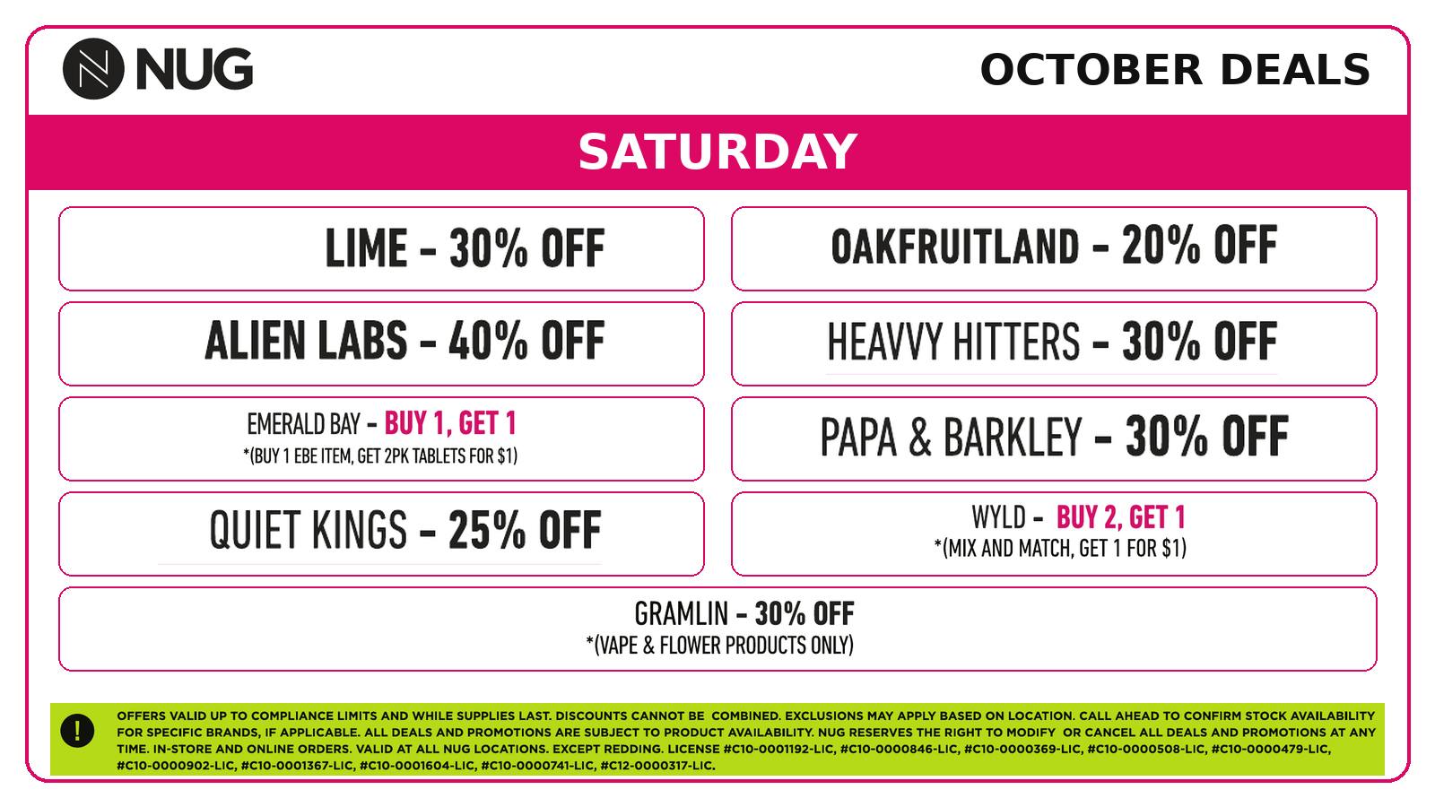 Hits Studio amplified by NUG NUG 🍁 Saturday Deals!