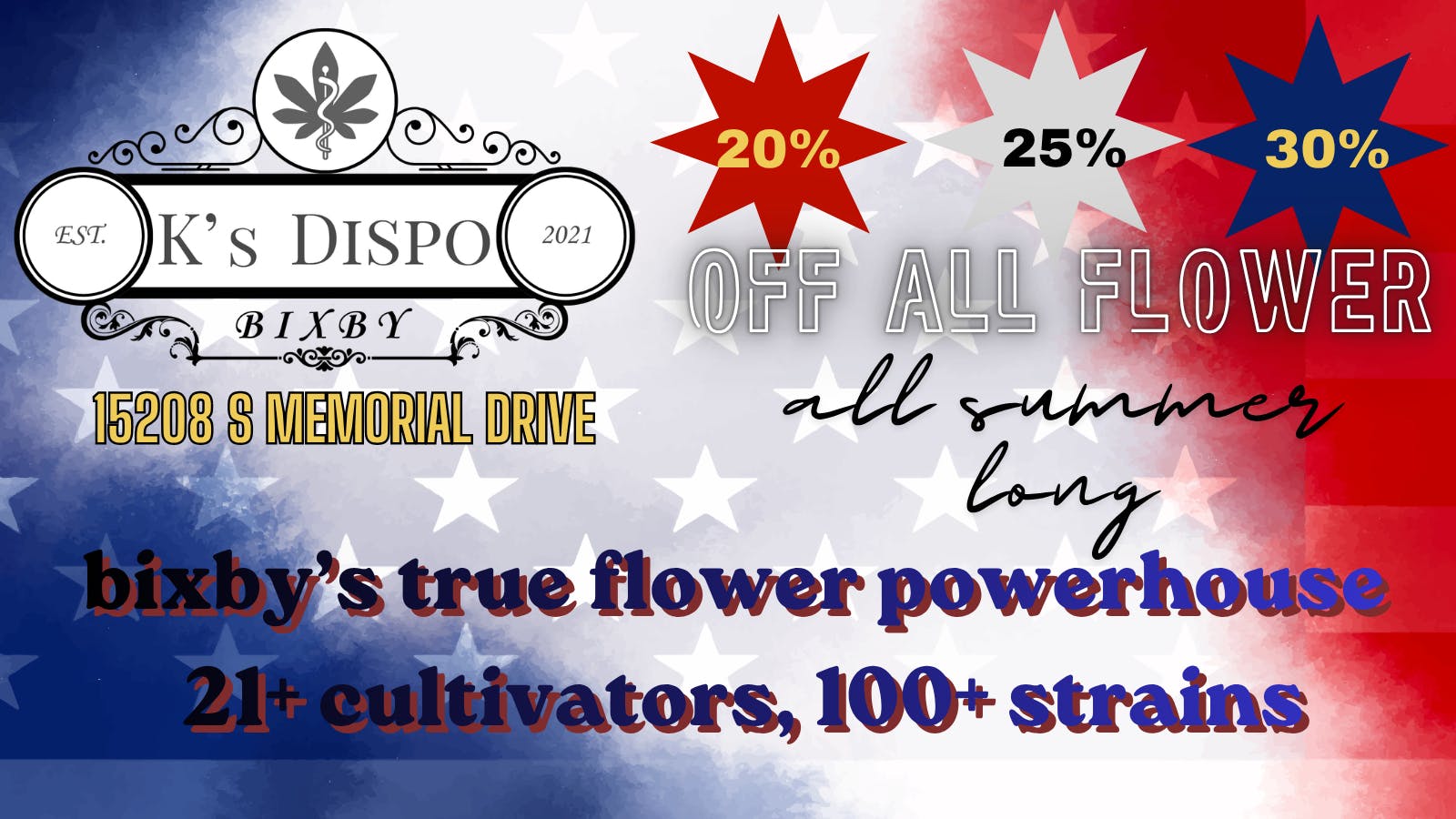 K'S DISPO - BIXBY BANGERS ONLY SUMMER FLOWER SALE