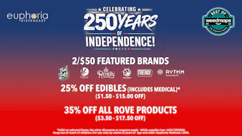 Euphoria Wellness - Marijuana Dispensary 2/$50 Featured Products | 35% Off All Rove