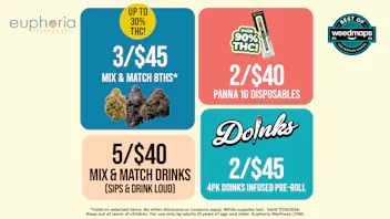 Euphoria Wellness - Marijuana Dispensary 3/$45 Mix & Match 8ths | 2/$40 Panna Disposables
