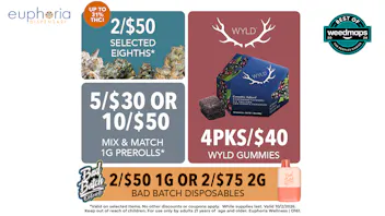Euphoria Wellness - Marijuana Dispensary 4pks/$40 Wyld Gummies | 5/$30 or 10/$50 Pre-Rolls
