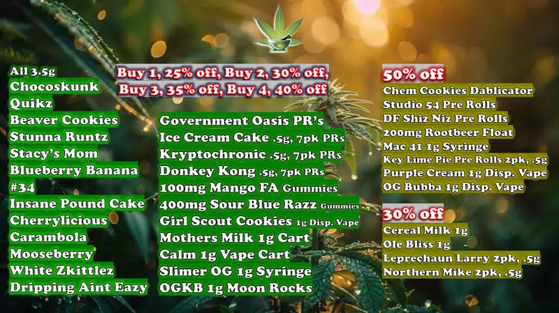 The Herbalist New in-Store Deals!