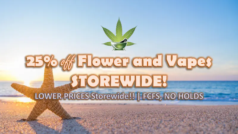 The Herbalist 25% off ALL Flower & ALL Vapes!