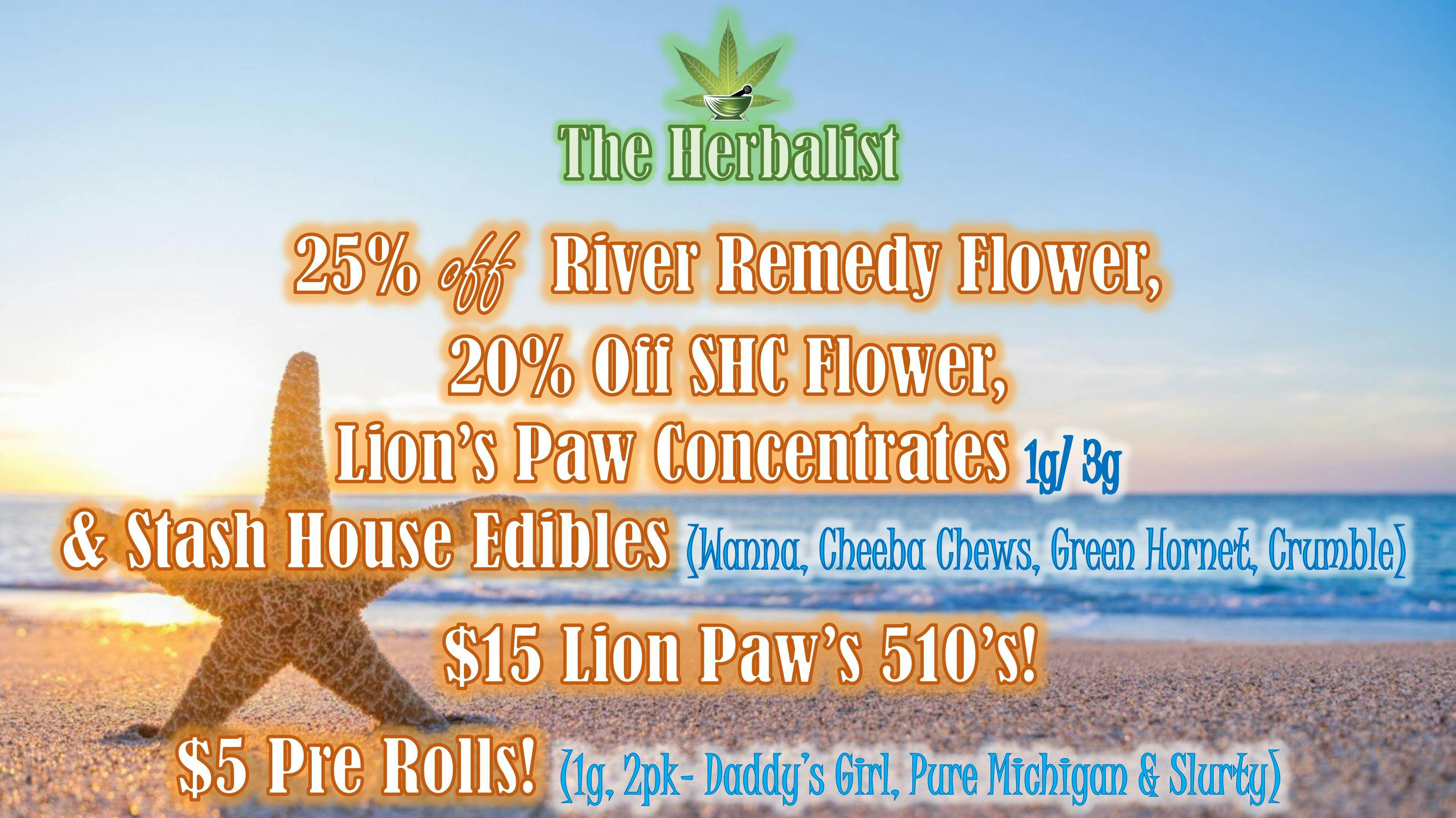 The Herbalist Two Day Sale! 25% off River Remedy & More!
