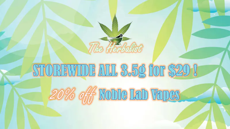 The Herbalist All 3.5g's for $29