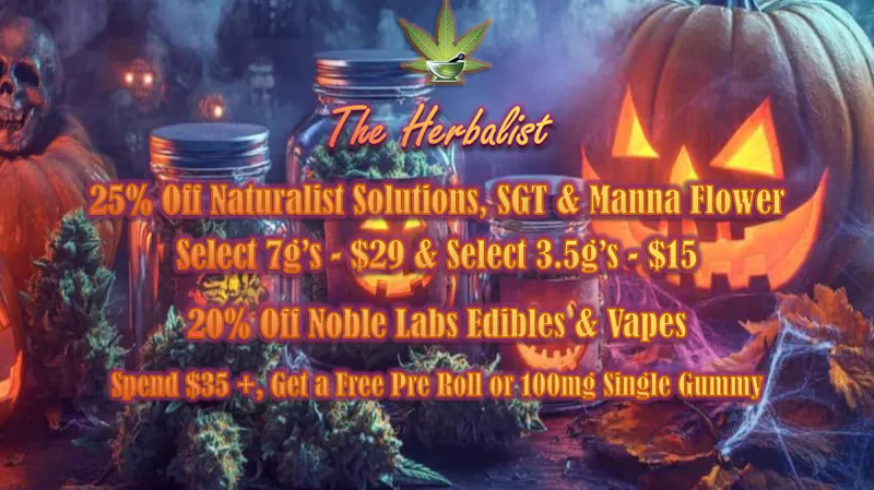 The Herbalist 25% Off Naturalist Solutions, SGT and Manna Flower