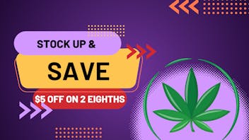 Discern'd Cannabis Purveyors Buy 2 8ths, get $5 off