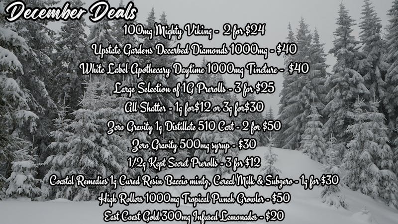 Experience Cannabis December Deals