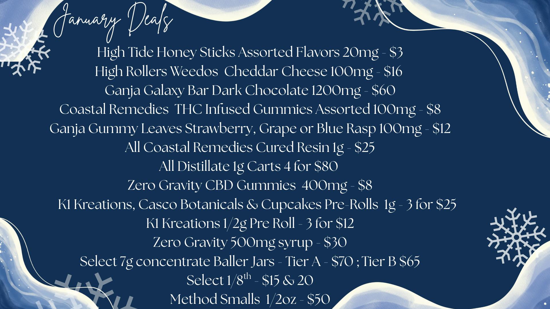 Experience Cannabis January Deals !!!